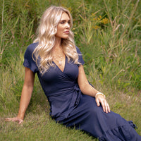Savannah Maxi Wrap Dress