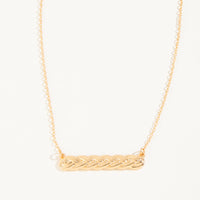 Cecelia Braided Bar Necklace