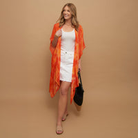 Kylah One Size Lightweight Ruana Swimsuit Cover Up