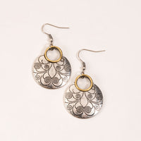 Wild Spirit Small Disc Drop Earrings