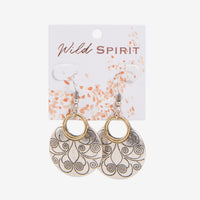 Wild Spirit Small Disc Drop Earrings