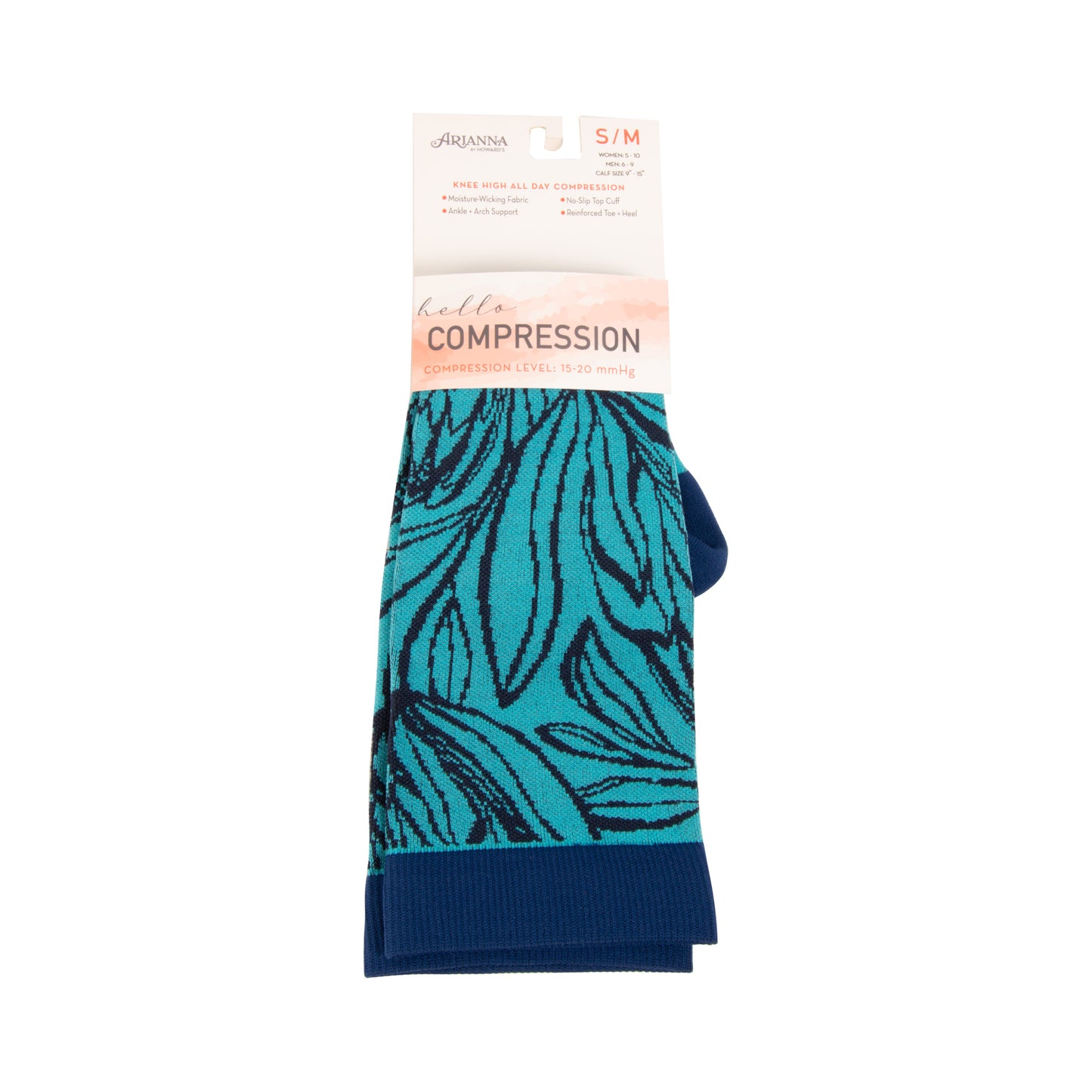 Summer Infusion Knee High 15-20mmHg Compression Socks
