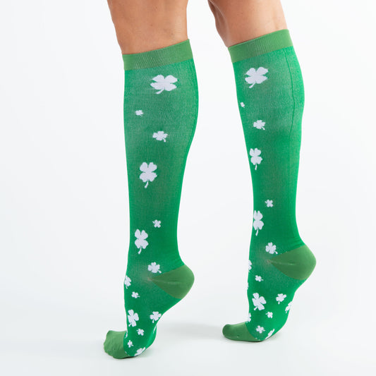 St. Patrick's Day Knee High 15-20mmHg Compression Socks