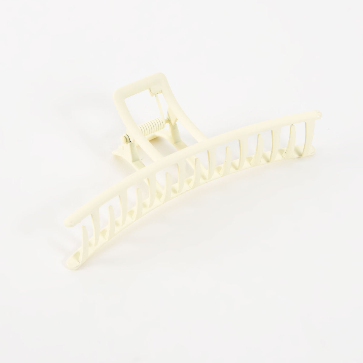 Curved Matte Metal Hair Claw Clip