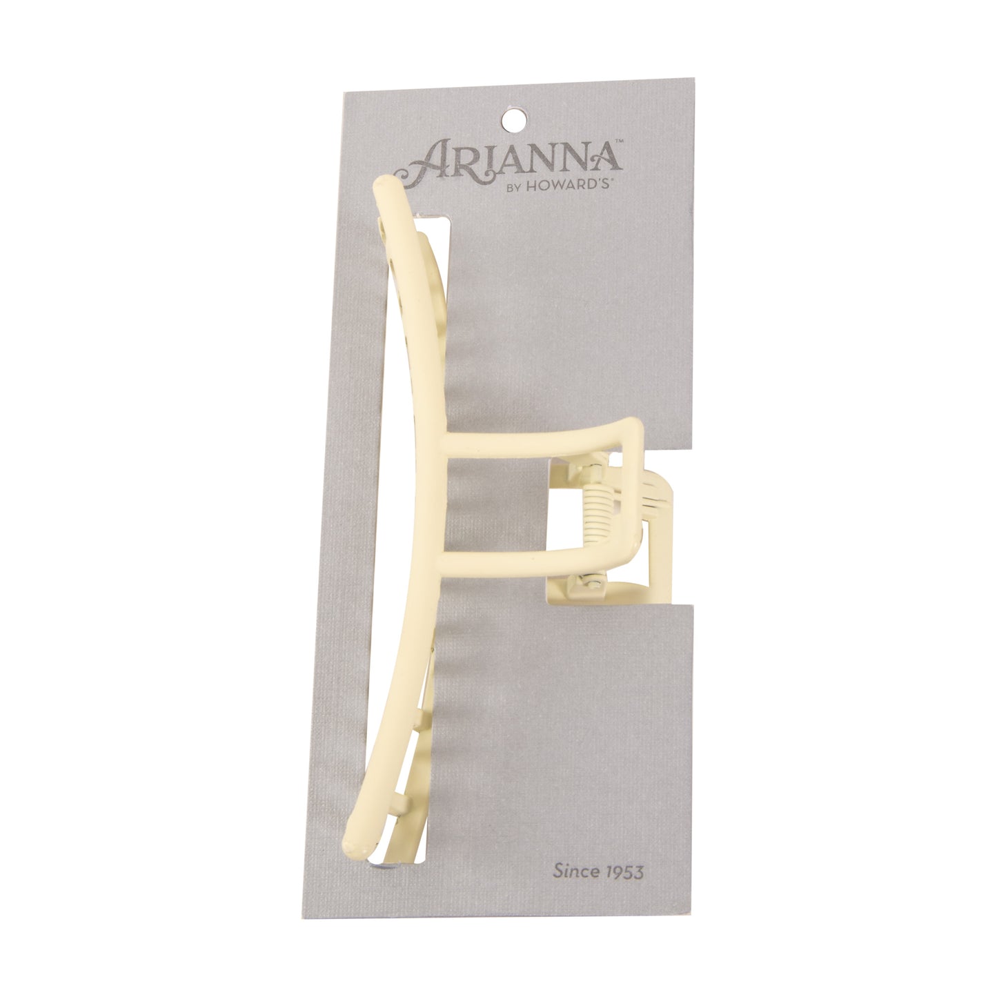 Curved Matte Metal Hair Claw Clip