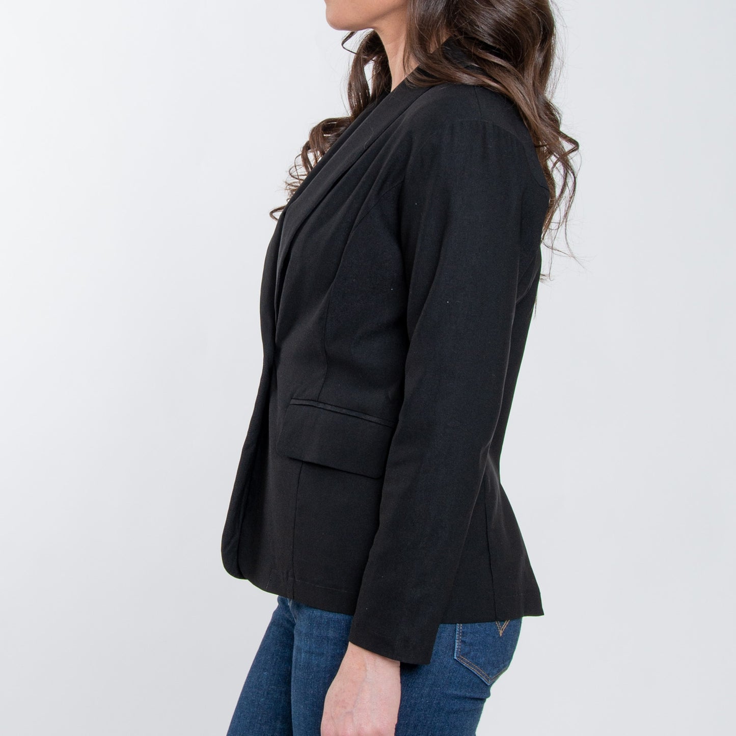 Nadia Classic Black Ultra Stretch Jersey Blazer