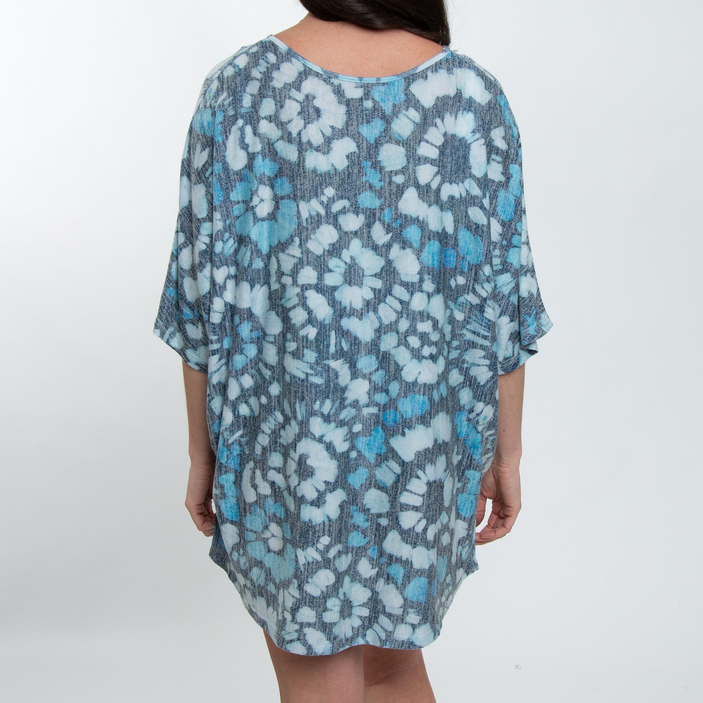 Elsie Ocean Mosaic Printed One Size Beach Swimsuit Cover Up