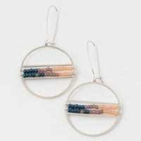 Aurelia Hoop Seed Bead Earrings