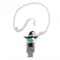 Halloween Sabrina Witch Pendant Necklace