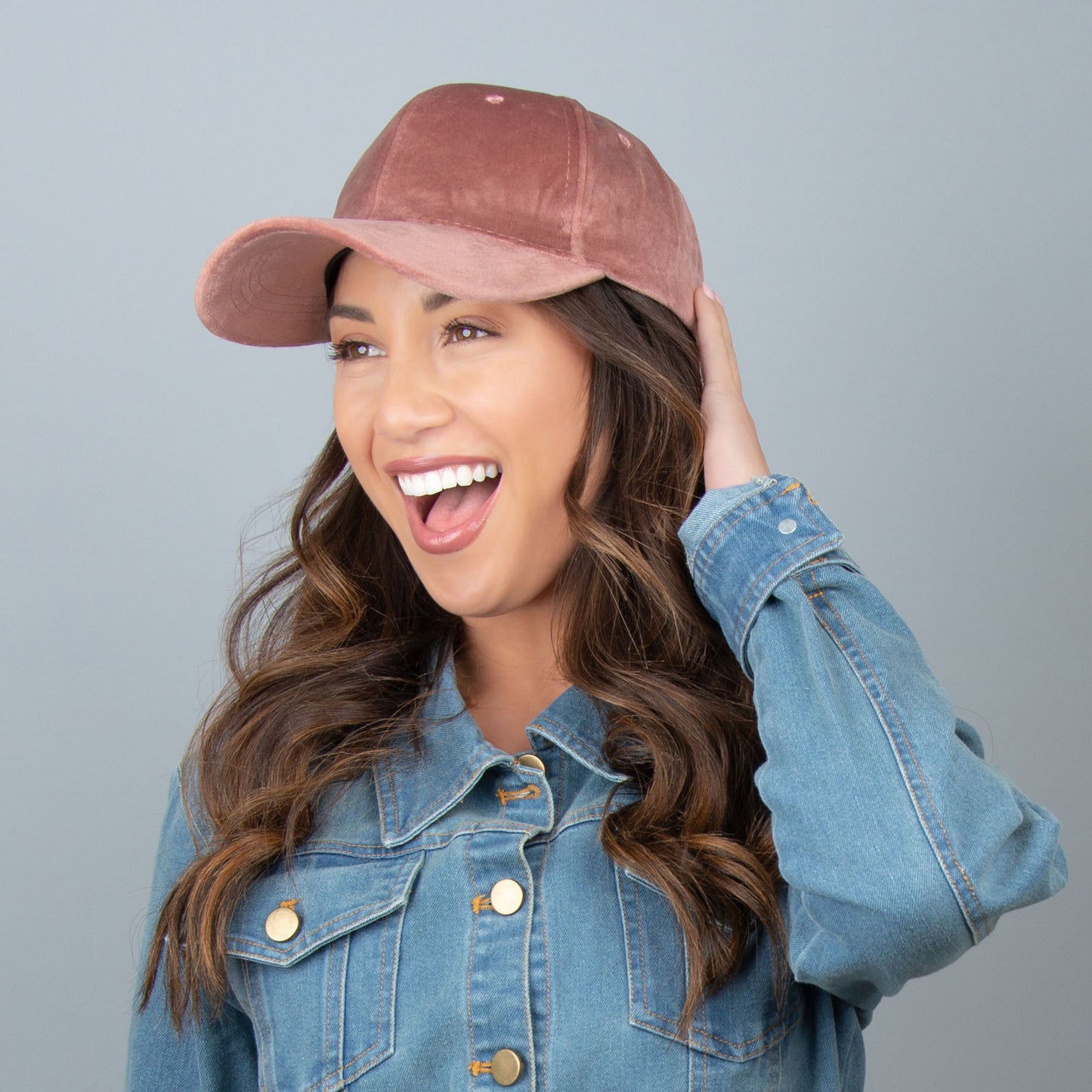 Meritt Adjustable Velour Baseball Hat