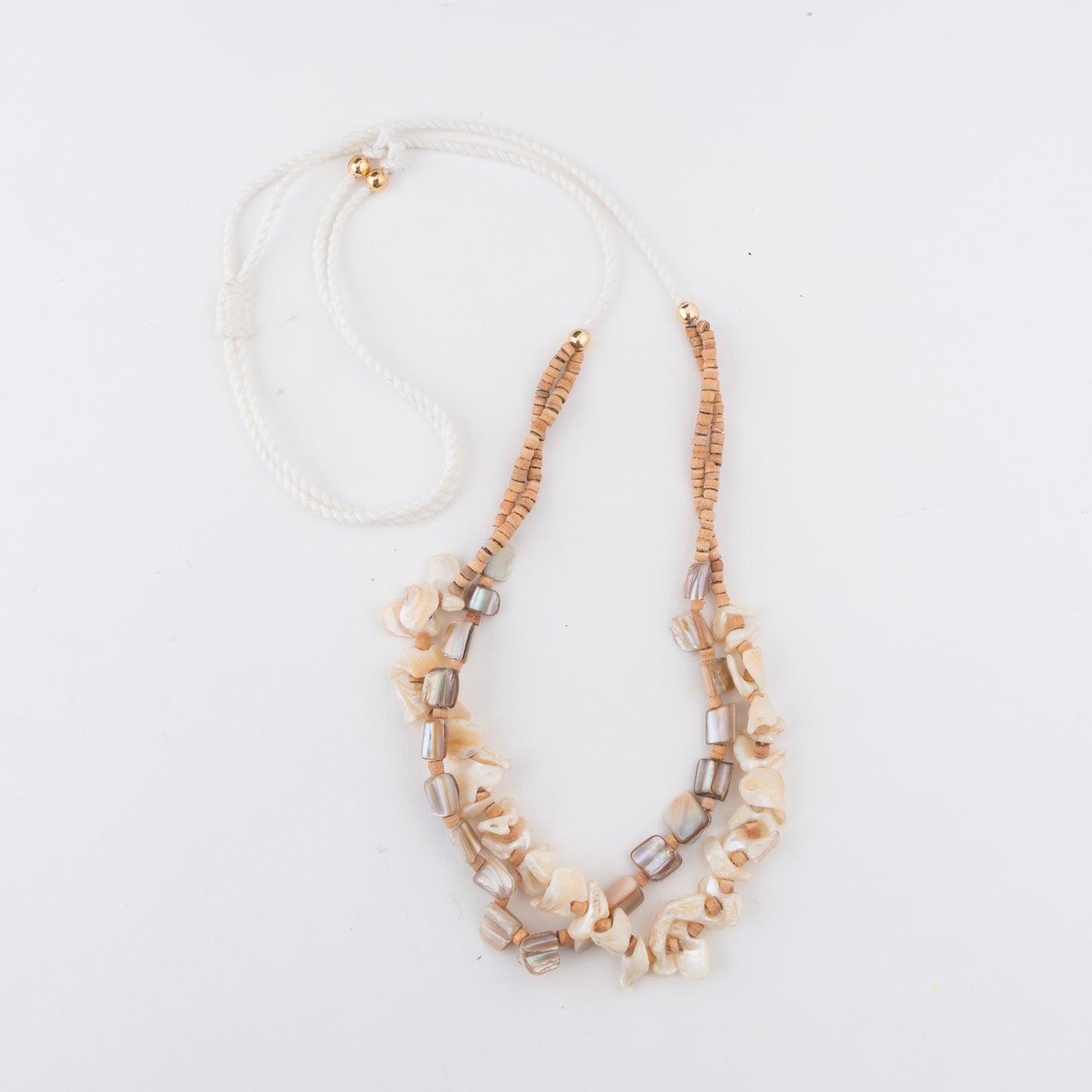 Rivka Multi-Strand Shell 19" Beaded Necklace