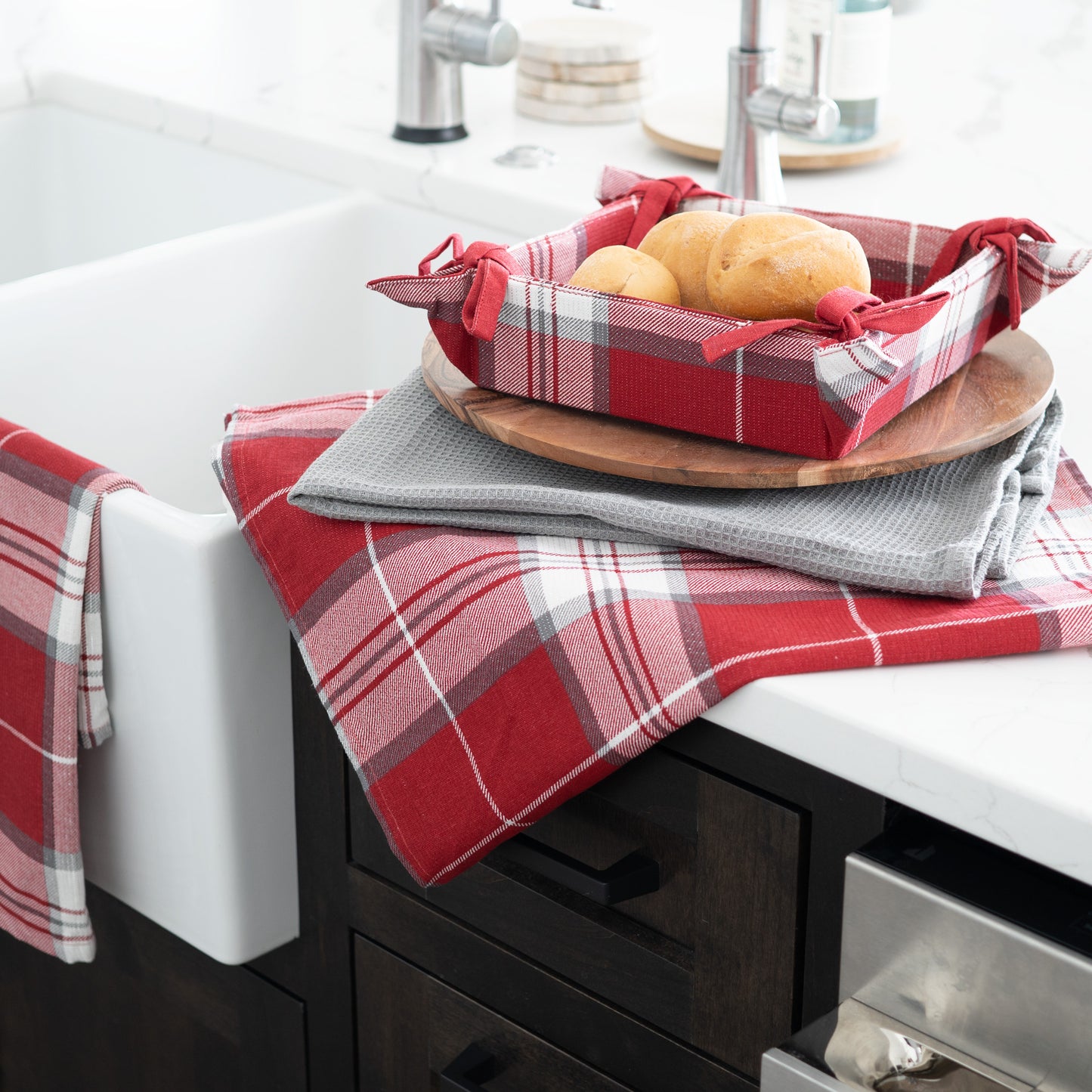 Red Kitchen Towels  Red Tea Towels (Set of 12) — Mary's Kitchen