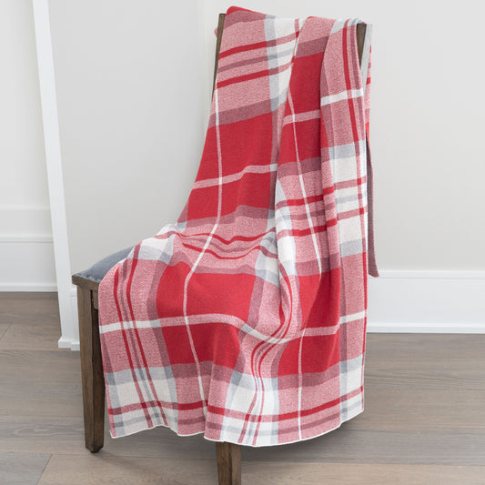 Alith 50x60" Recycled Cotton Decorative Holiday Throw Blanket