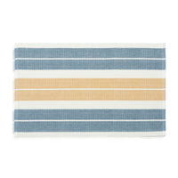 Blue & Tan Stripe Woven Dining Room Table Placemat