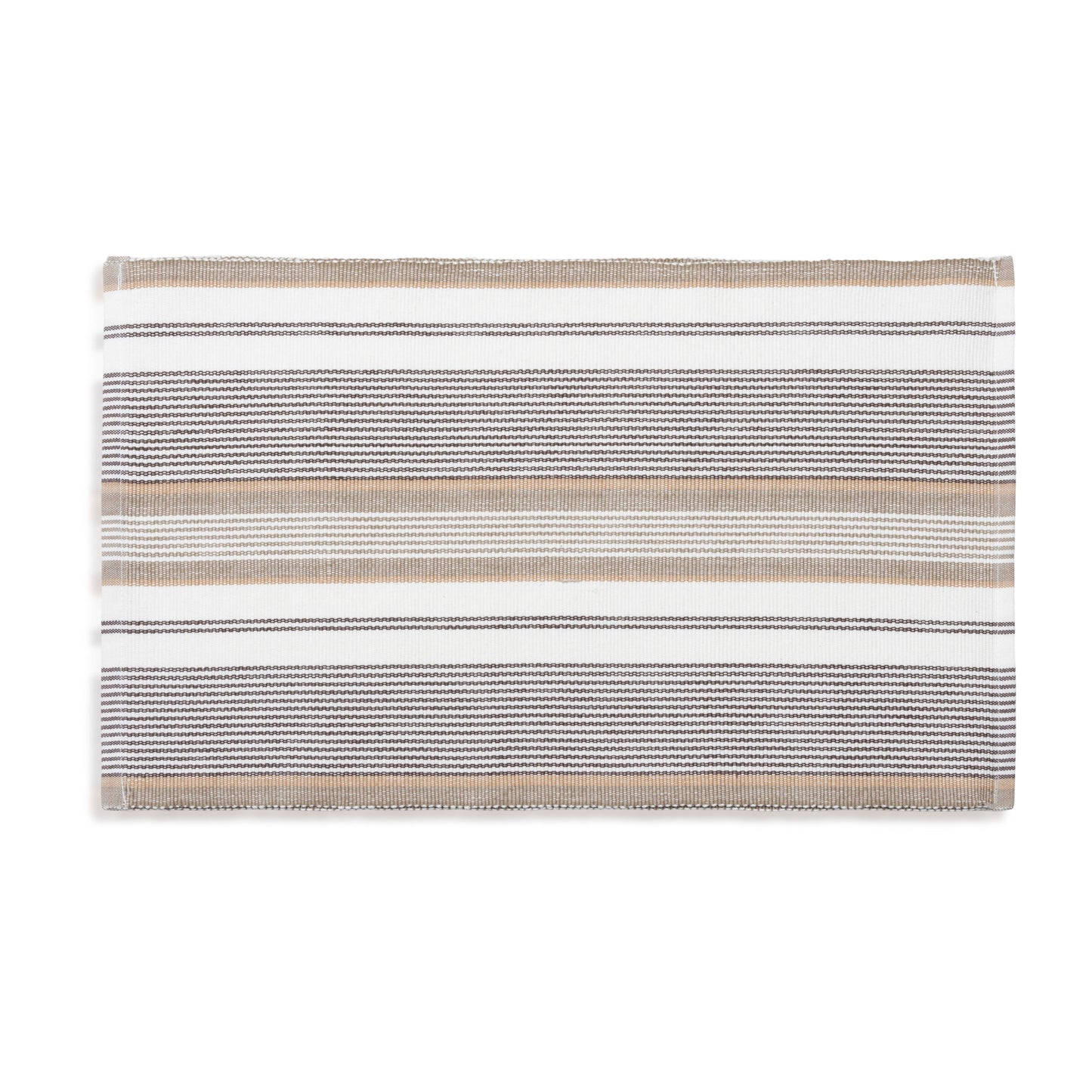 Tan Stripe Woven Dining Room Table Placemat