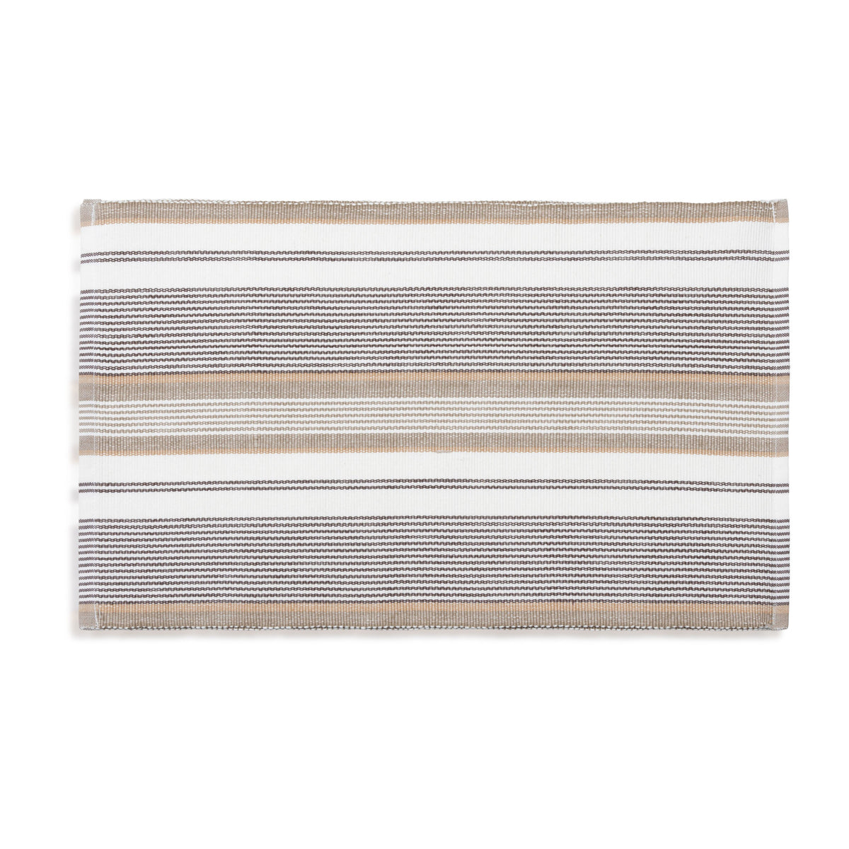 Tan Stripe Woven Dining Room Table Placemat