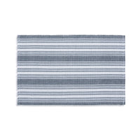 Black Stripe Woven Dining Room Table Placemat