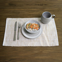 Tan Textured Woven Dining Room Table Placemat