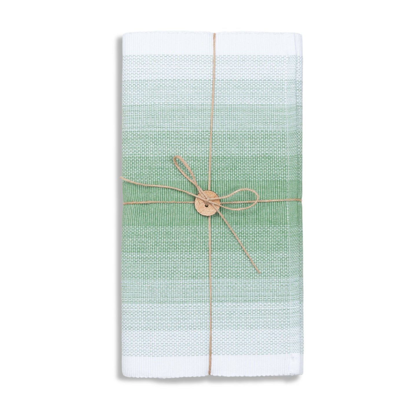 Green Ombre Woven Kitchen Table Runner