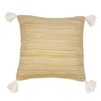 Necalli 18X18" Reversible Striped Cotton Throw Pillow