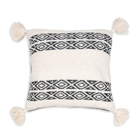 Necalli 18X18" Reversible Striped Cotton Throw Pillow