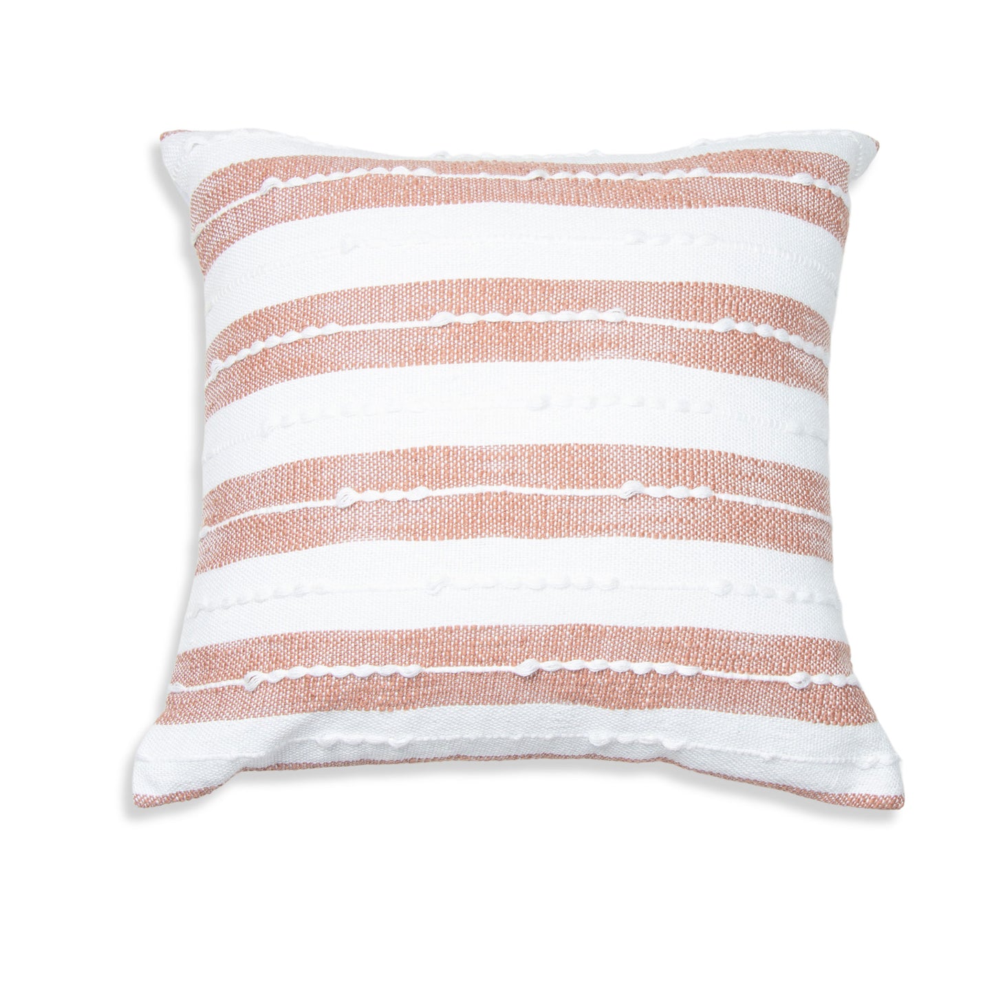 Romy 18X18" Handwoven Striped Indoor/Outdoor Throw Pillow