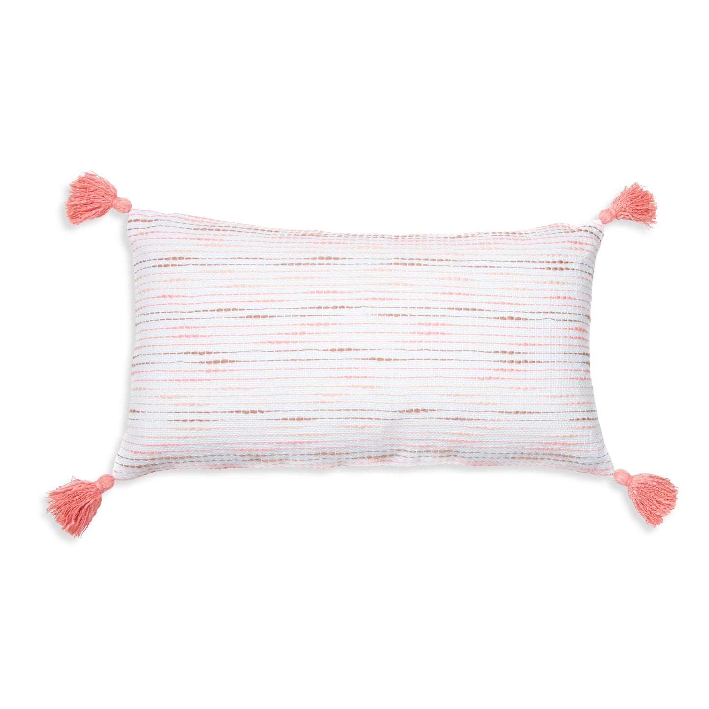 Zahara 12X22" Handwoven Striped Indoor/Outdoor Throw Pillow