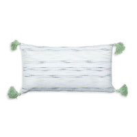 Zahara 12X22" Handwoven Striped Indoor/Outdoor Throw Pillow