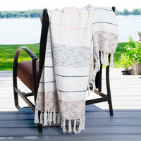 Tylanne 50x70" Indoor/Outdoor Recycled Woven Throw Blanket