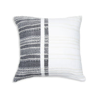 Genevieve 18X18" Handwoven Striped In/Outdoor Throw Pillow
