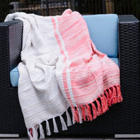 Genevieve 50x70" Indoor/Outdoor Recycled Woven Throw Blanket