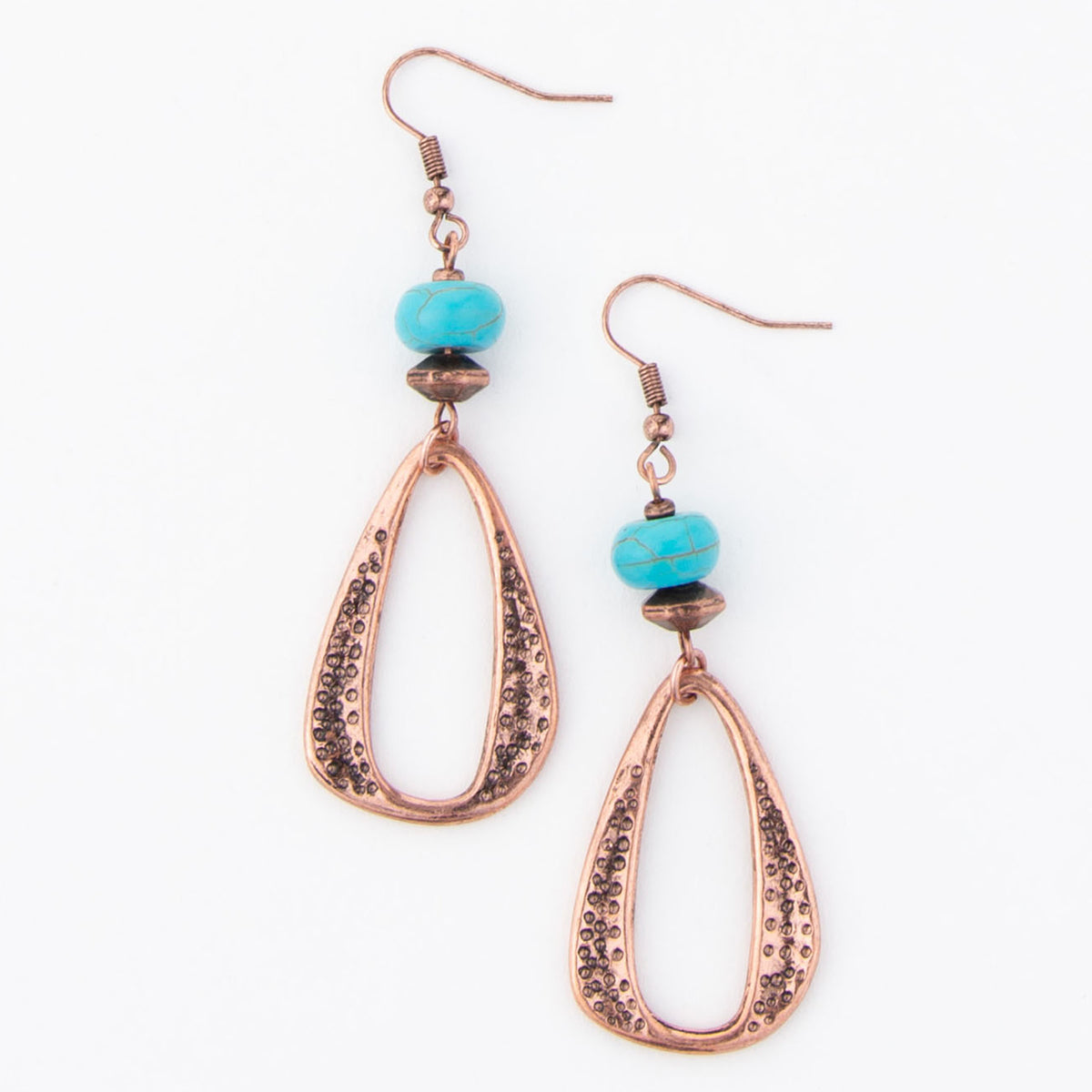 Wild Spirit Turquoise Teardrop Earrings