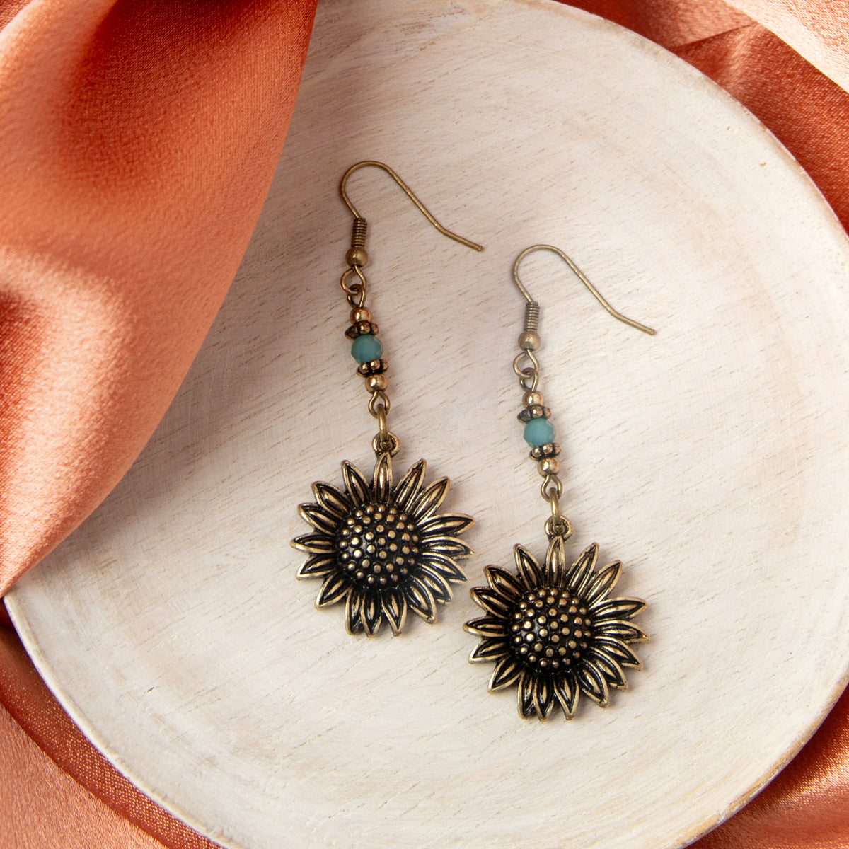 Wild Spirit Sunflower Earrings