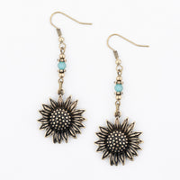 Wild Spirit Sunflower Earrings