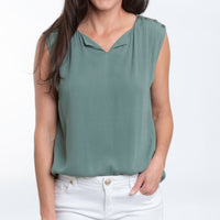 Nika V-Neck Sleeveless Tank Top Blouse