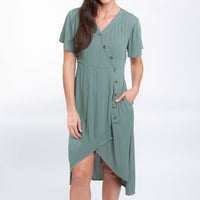Ayanna V-Neck Short Sleeve Dress