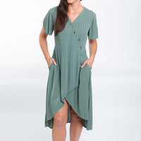Ayanna V-Neck Short Sleeve Dress