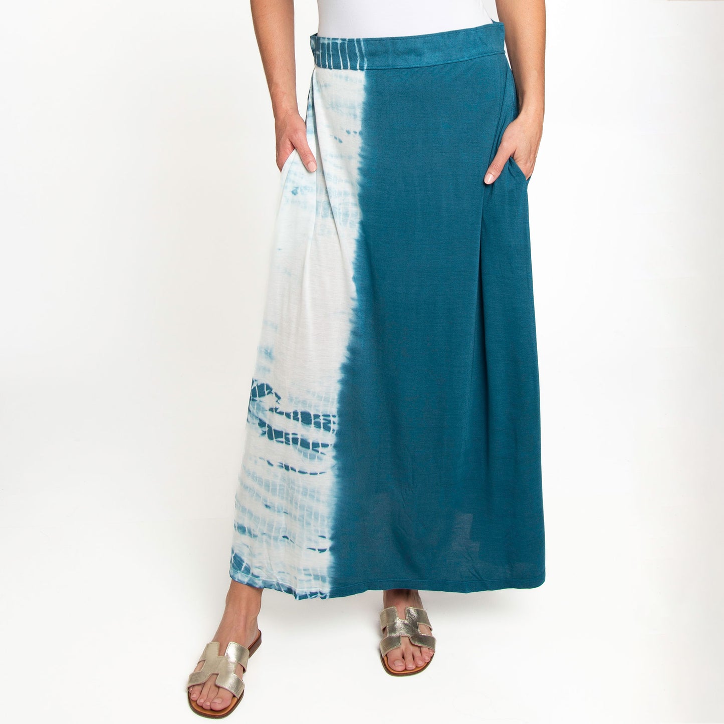 Akari Tie Dye Maxi Skirt with Pockets
