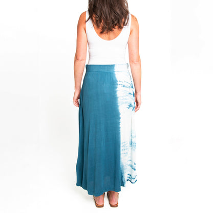 Akari Tie Dye Maxi Skirt with Pockets