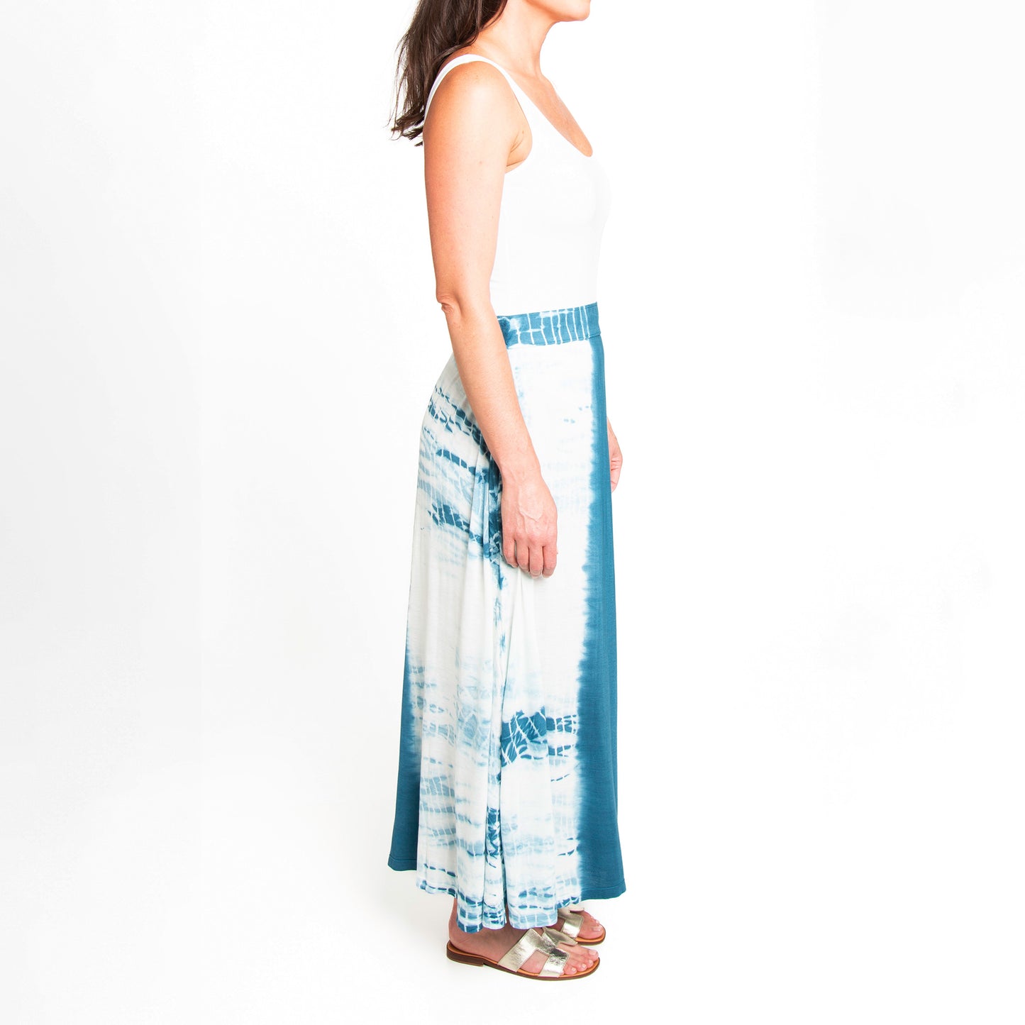 Akari Tie Dye Maxi Skirt with Pockets