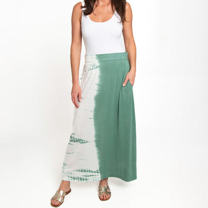 Akari Tie Dye Maxi Skirt with Pockets