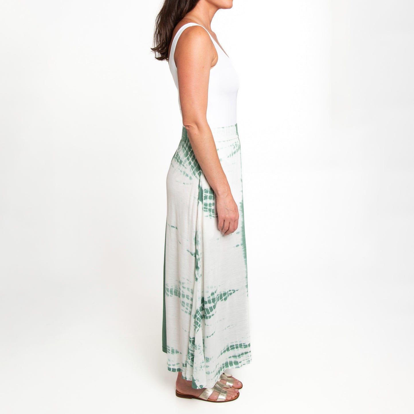Akari Tie Dye Maxi Skirt with Pockets