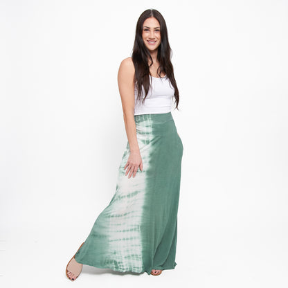 Akari Tie Dye Maxi Skirt with Pockets