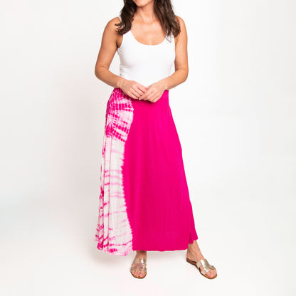 Akari Tie Dye Maxi Skirt with Pockets