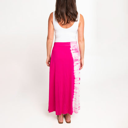 Akari Tie Dye Maxi Skirt with Pockets