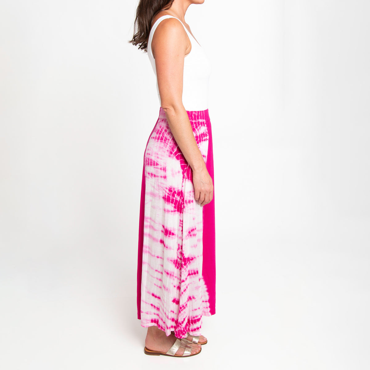 Akari Tie Dye Maxi Skirt with Pockets