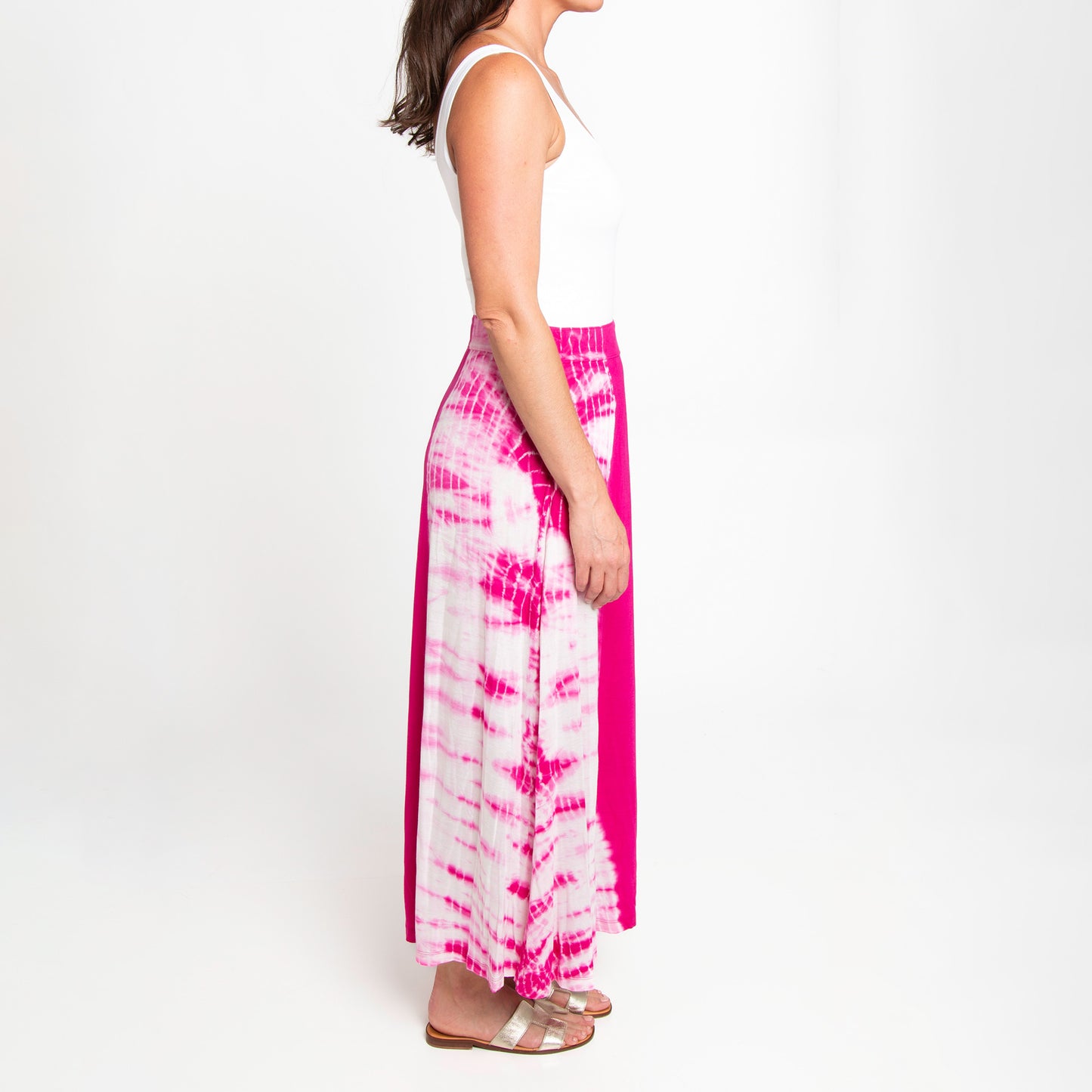Akari Tie Dye Maxi Skirt with Pockets