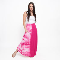 Akari Tie Dye Maxi Skirt with Pockets