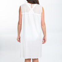 Tahlee Sleeveless Crew Neck Tank Dress Cover Up