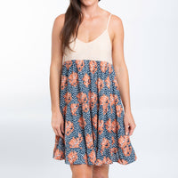 Bellamy Spaghetti Strap Tiered Panel Babydoll Dress